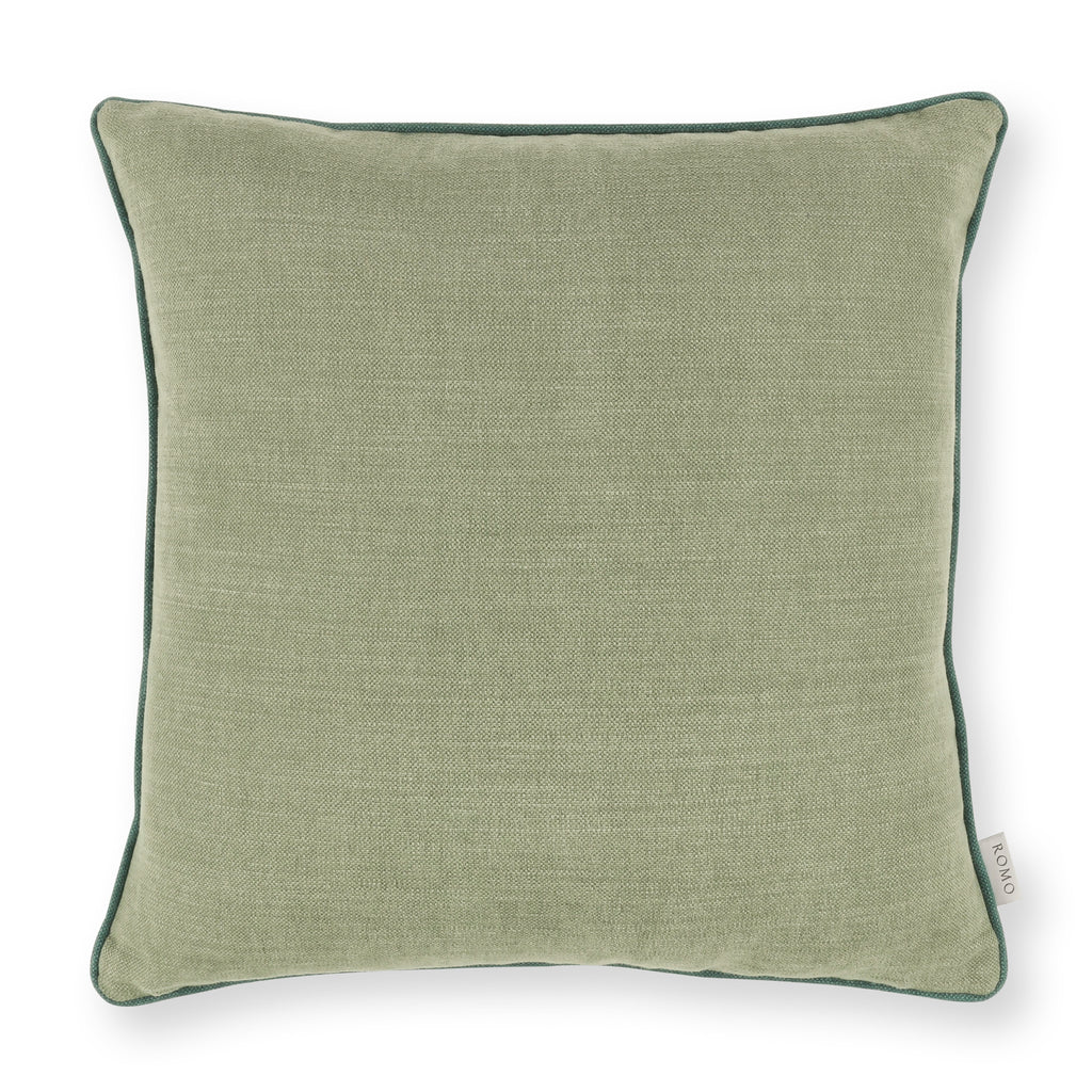 Linara 50cm Linen Cushion Spinach Romo