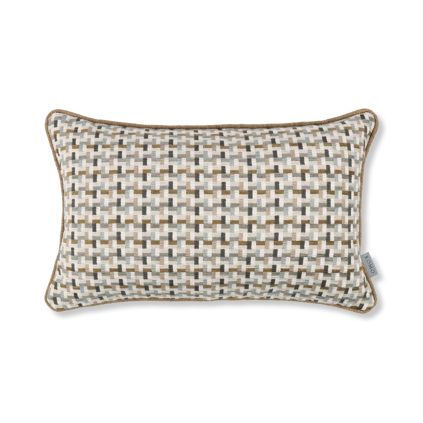 Arturo 50cmx30cm Cotton Weave Cushion Antique Gold Romo