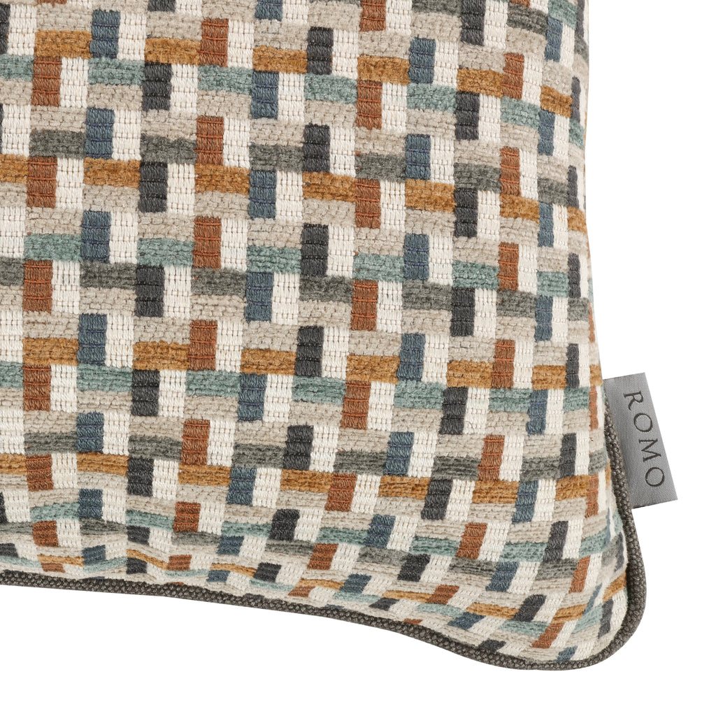 Arturo 50cmx30cm Cotton Weave Cushion Copper Romo