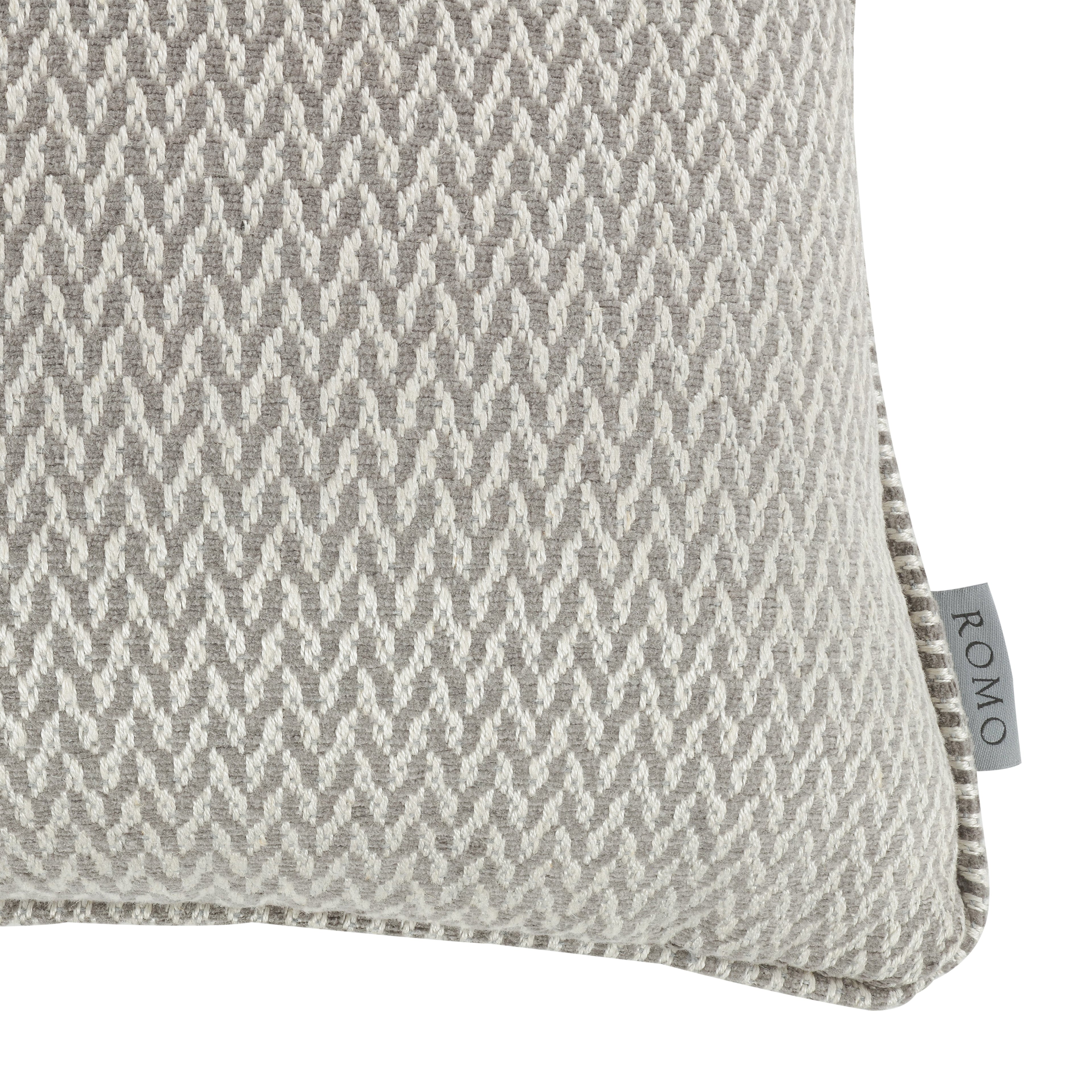 Luiz 50cmx30cm Cotton Weave Cushion Gravel Romo