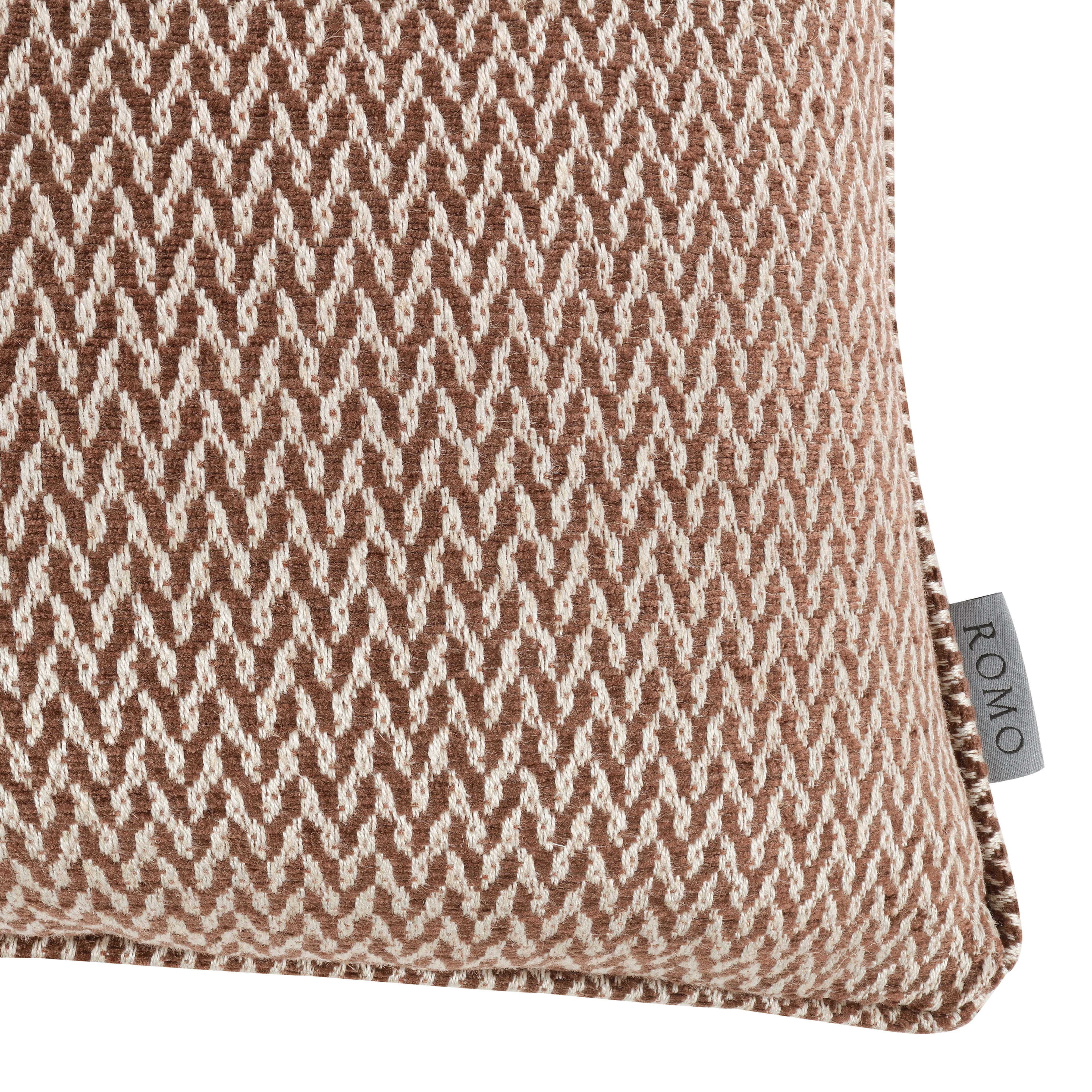 Luiz 50cmx30cm Cotton Weave Cushion Cinnamon Romo