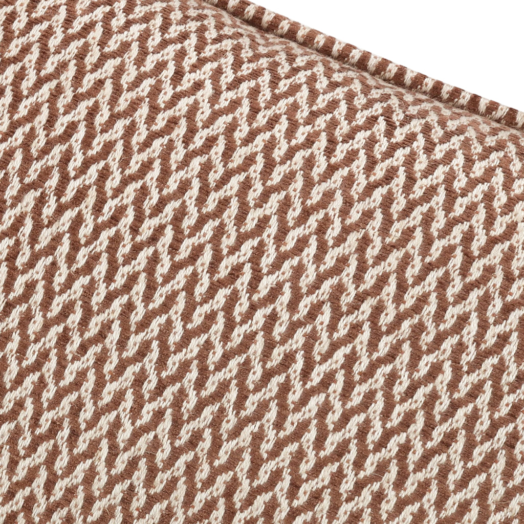 Luiz 50cmx30cm Cotton Weave Cushion Cinnamon Romo