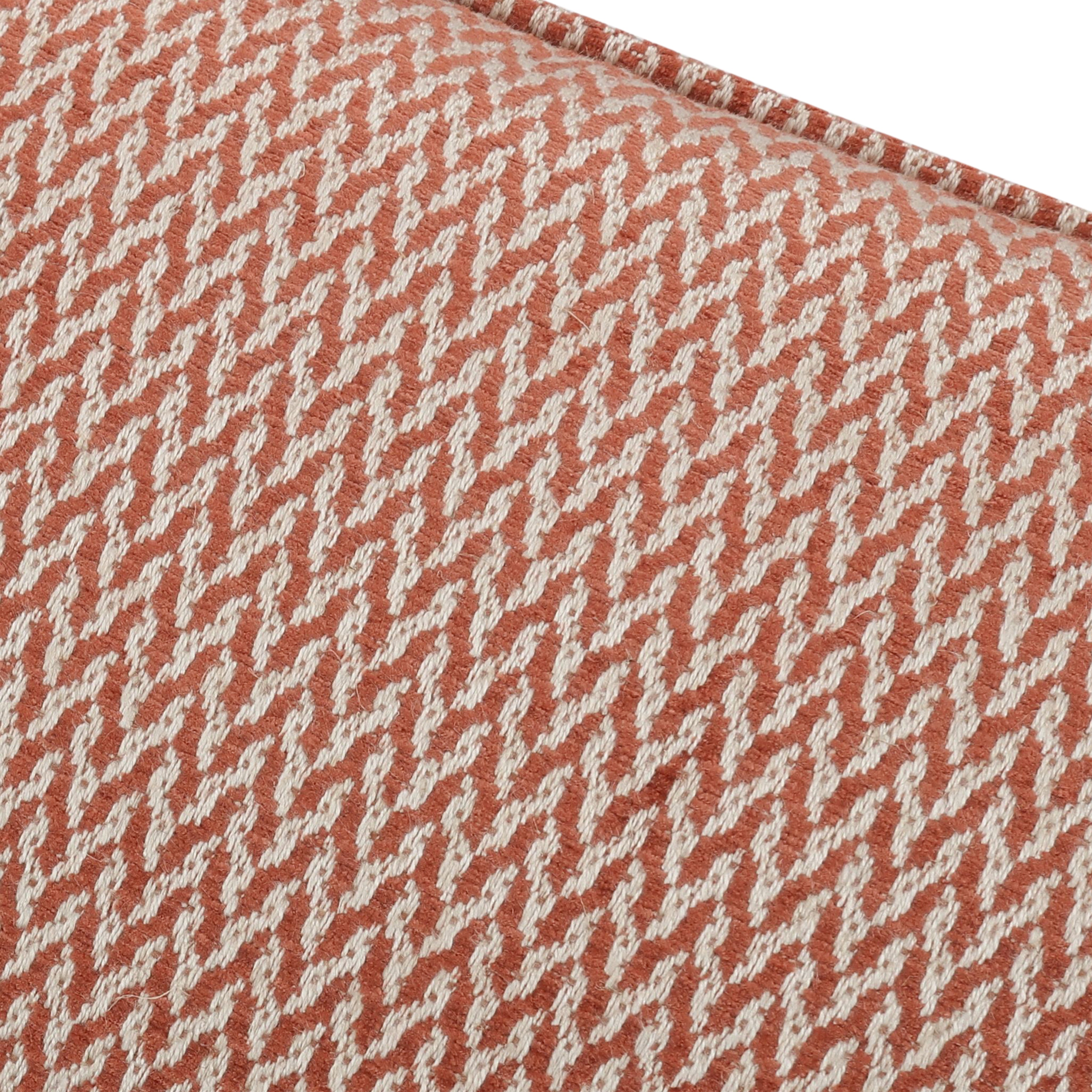 Luiz 50cmx30cm Cotton Weave Cushion Burnt Sienna Romo
