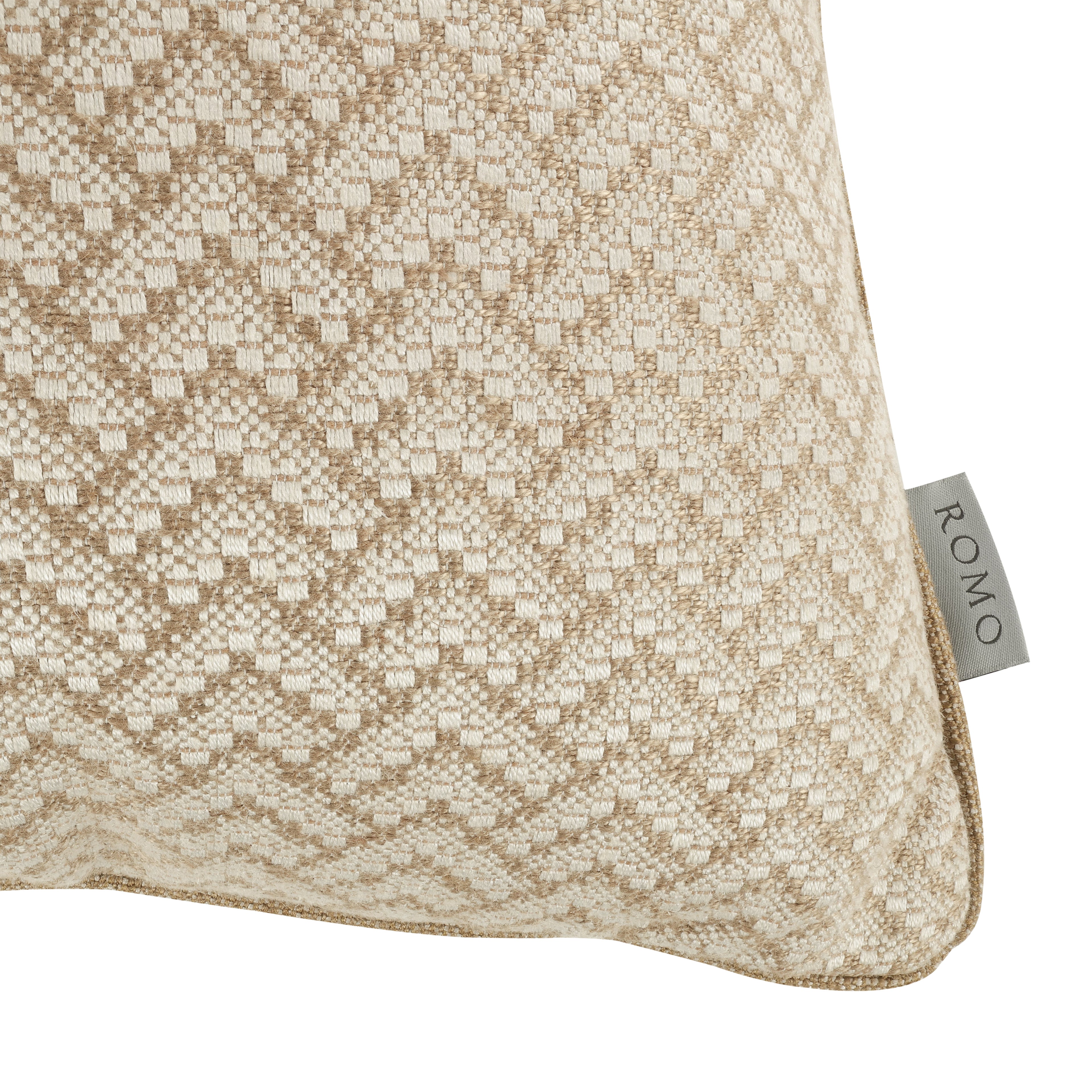 Ortico 55cm Herringbone Cushion Tawny Romo