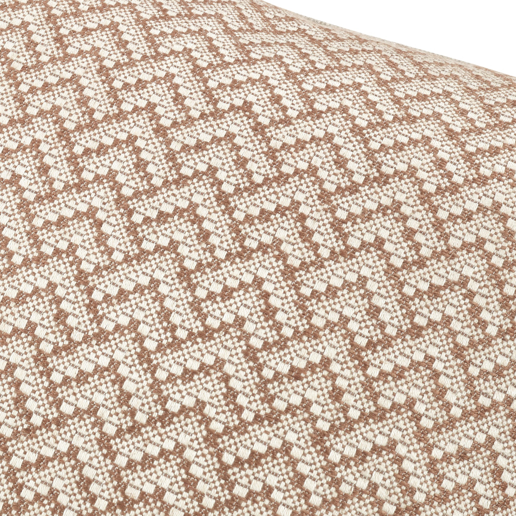 Ortico 55cm Herringbone Cushion Cinnamon Romo