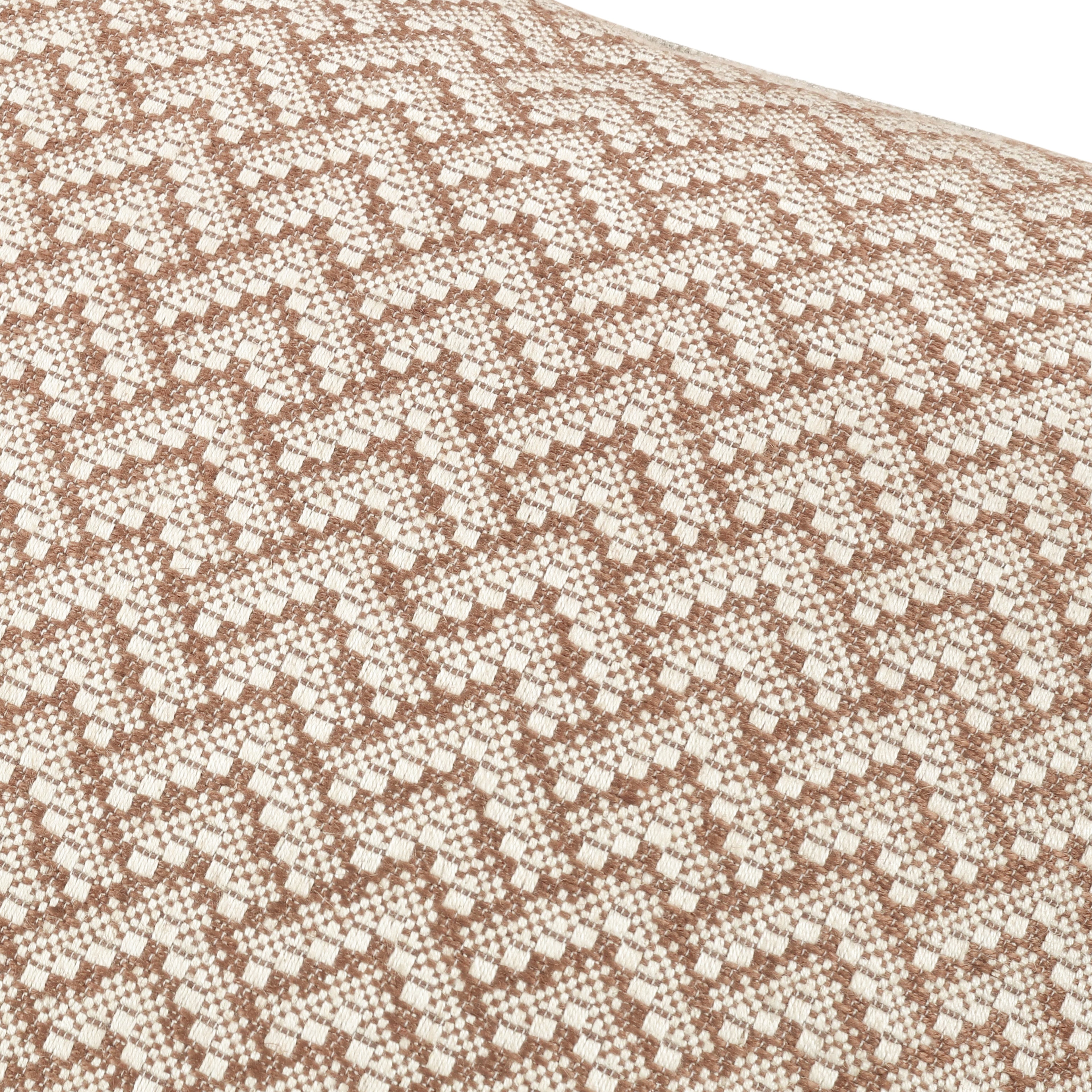 Ortico 55cm Herringbone Cushion Cinnamon Romo