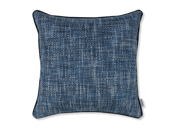 Essi 55cm Chenille Weave Cushion Indigo Romo