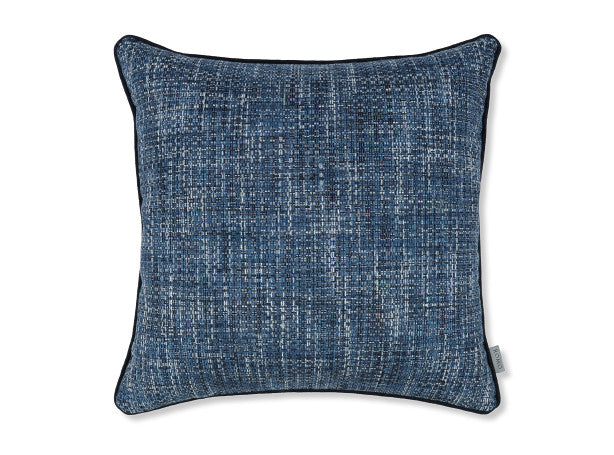 Essi 55cm Chenille Weave Cushion Indigo Romo