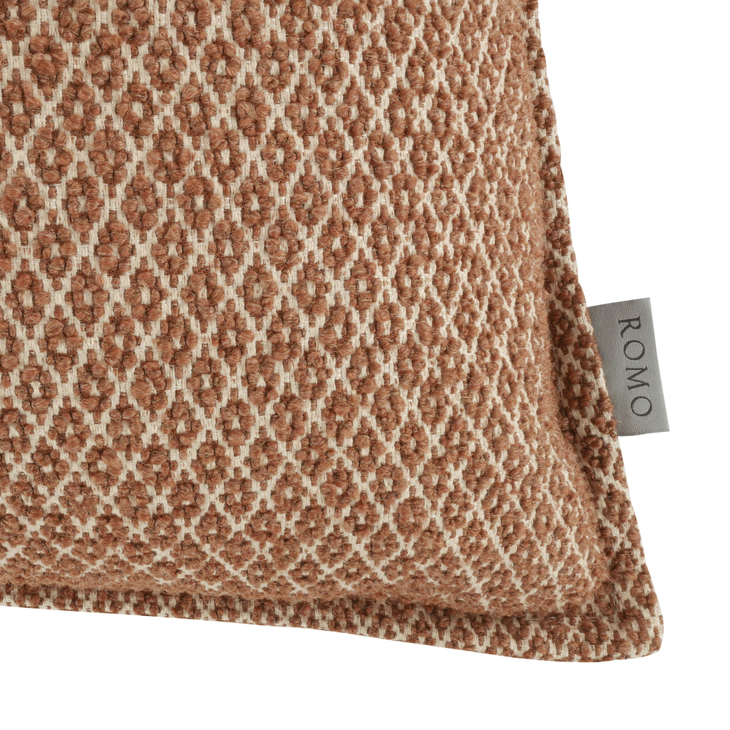 Quito 55cm Decorative Bouclé Weave Cushion Ginger Romo