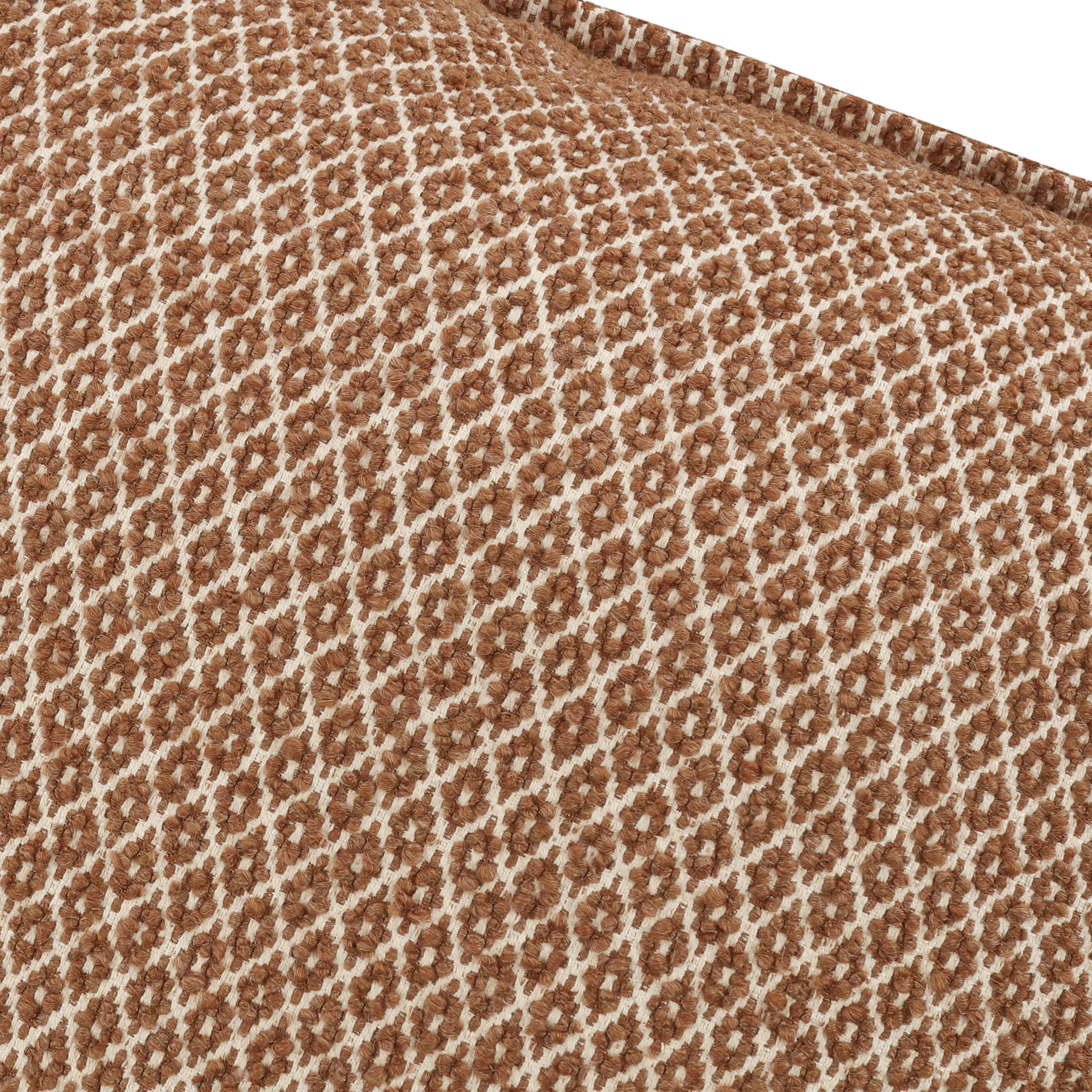 Quito 55cm Decorative Bouclé Weave Cushion Ginger Romo