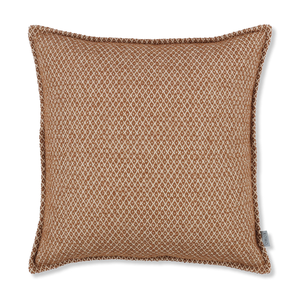 Quito 55cm Decorative Bouclé Weave Cushion Ginger Romo