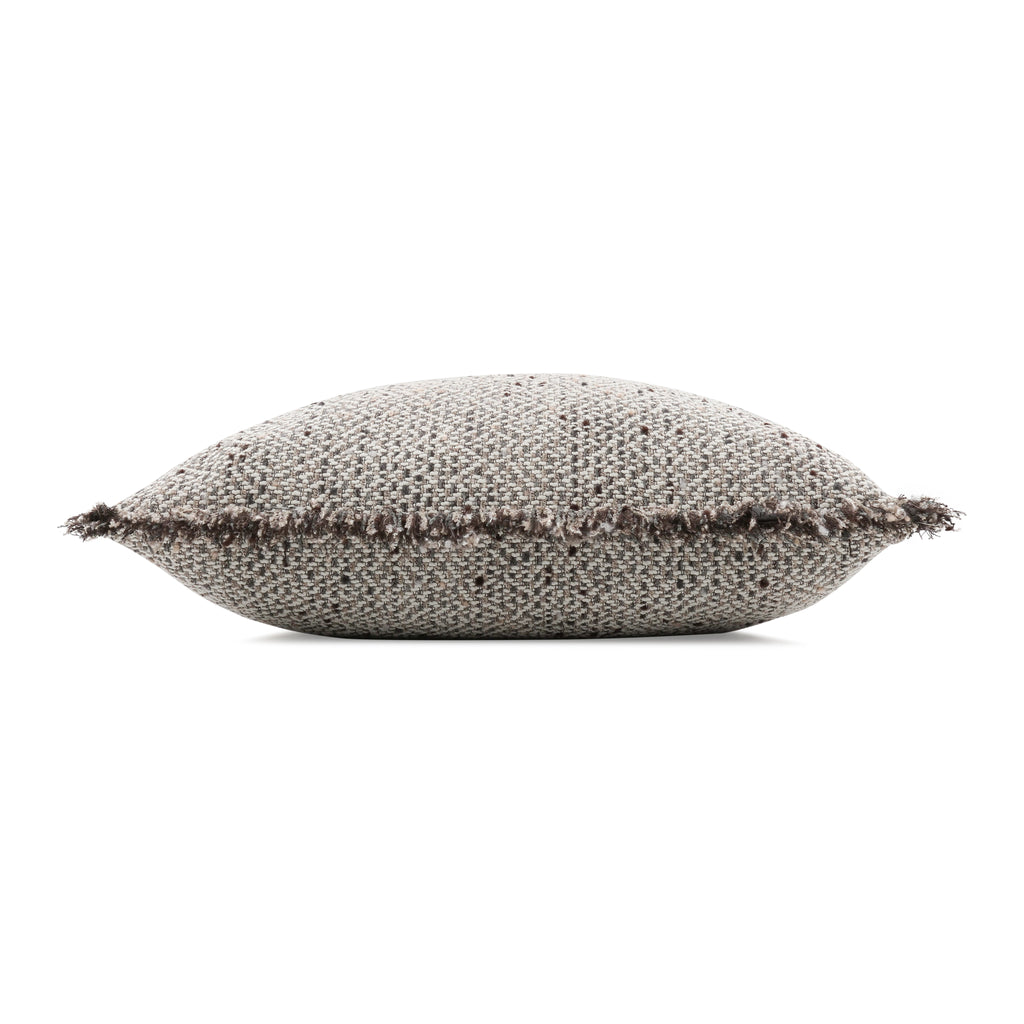 Zolani 55cm Textured Weave Cushion Charcoal Romo