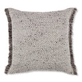 Zolani 55cm Textured Weave Cushion Charcoal Romo