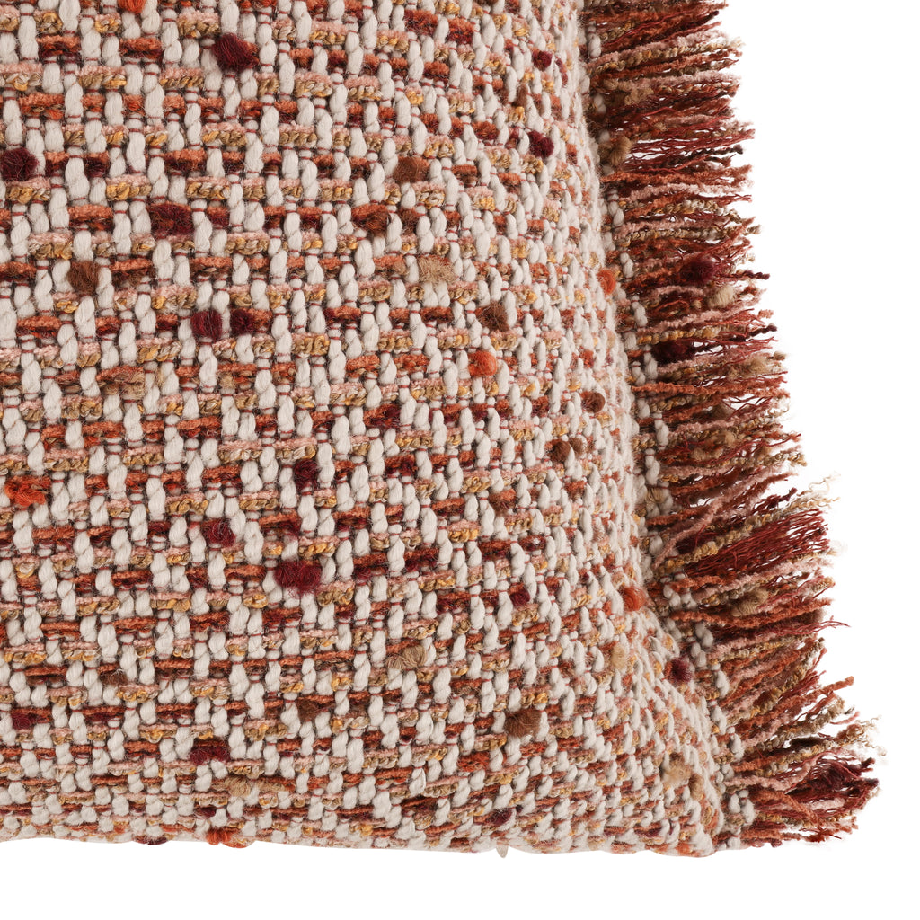 Zolani 55cm Textured Weave Cushion Russet Romo