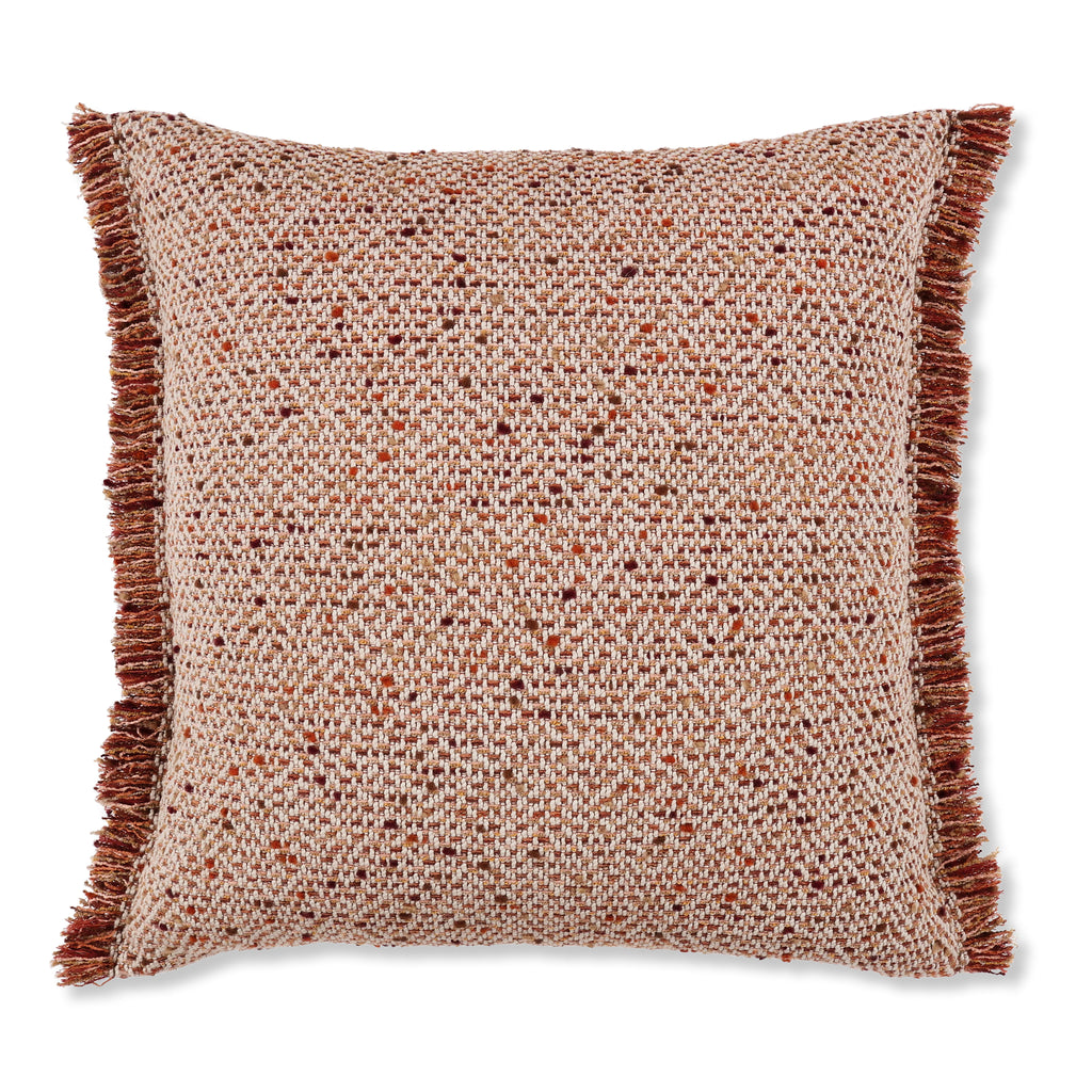 Zolani 55cm Textured Weave Cushion Russet Romo