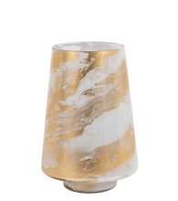 Load image into Gallery viewer, Marbled Hurricane Candle Holder
