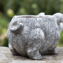 Load image into Gallery viewer, Pig Planter Antique White
