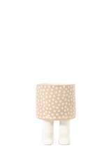 Load image into Gallery viewer, Polka Dot Welly Planter with Feet
