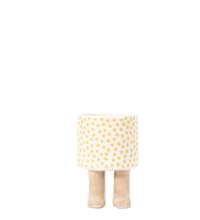 Load image into Gallery viewer, Polka Dot Welly Planter with Feet
