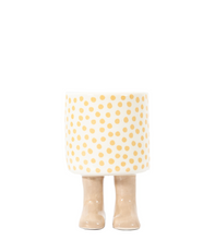 Load image into Gallery viewer, Polka Dot Welly Planter with Feet
