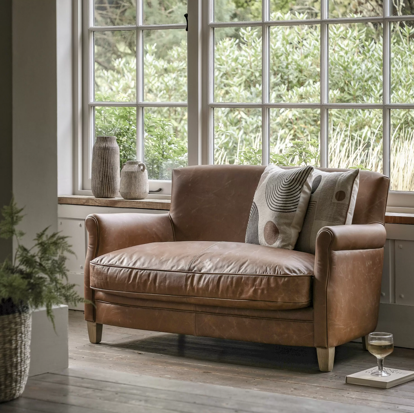 Mr Paddington Vintage Brown Leather Sofa