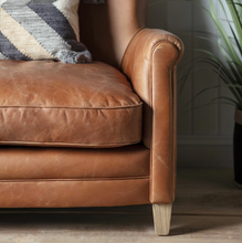 Load image into Gallery viewer, Mr Paddington Vintage Brown Leather Sofa
