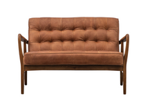 Load image into Gallery viewer, Humber 2 Seater Sofa Vintage Brown Leather
