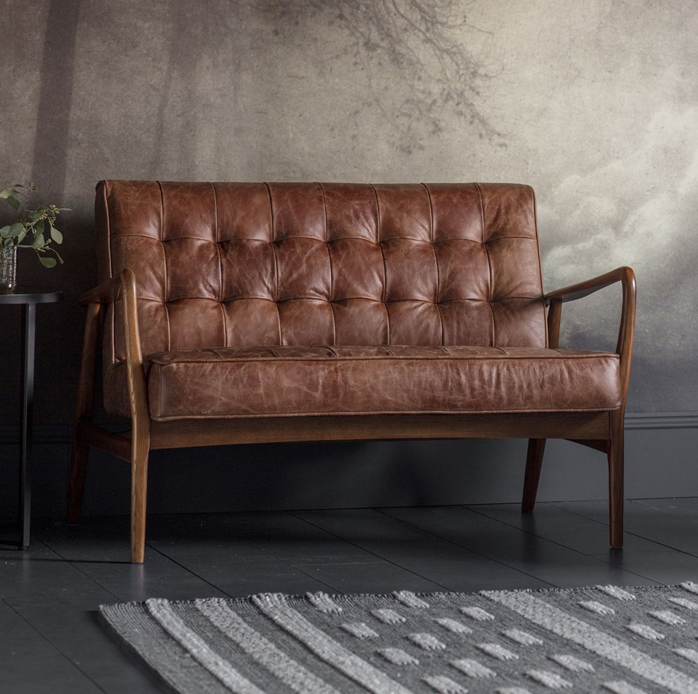 Humber 2 Seater Sofa Vintage Brown Leather