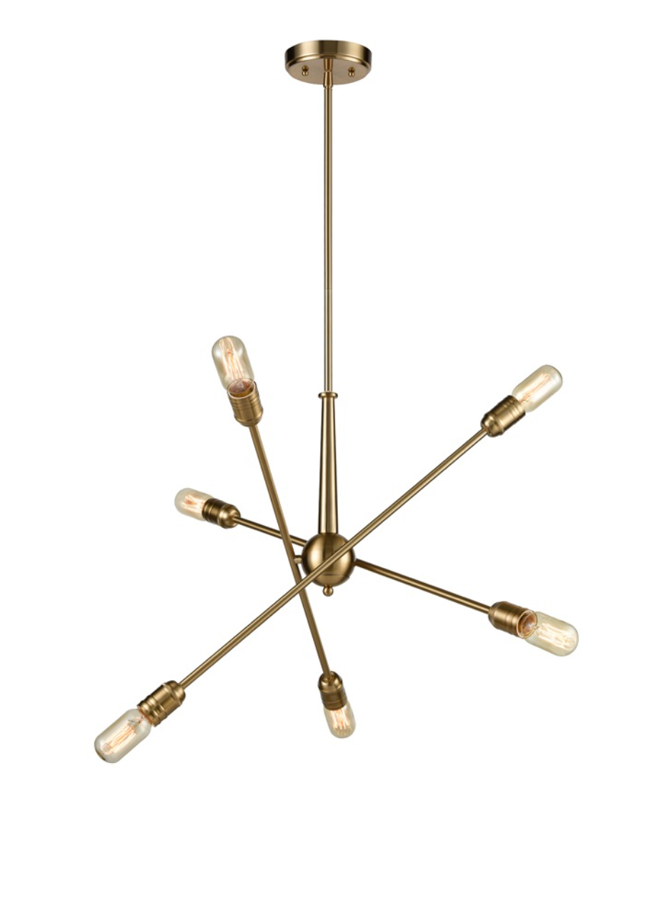 Centrix 6 light pendant