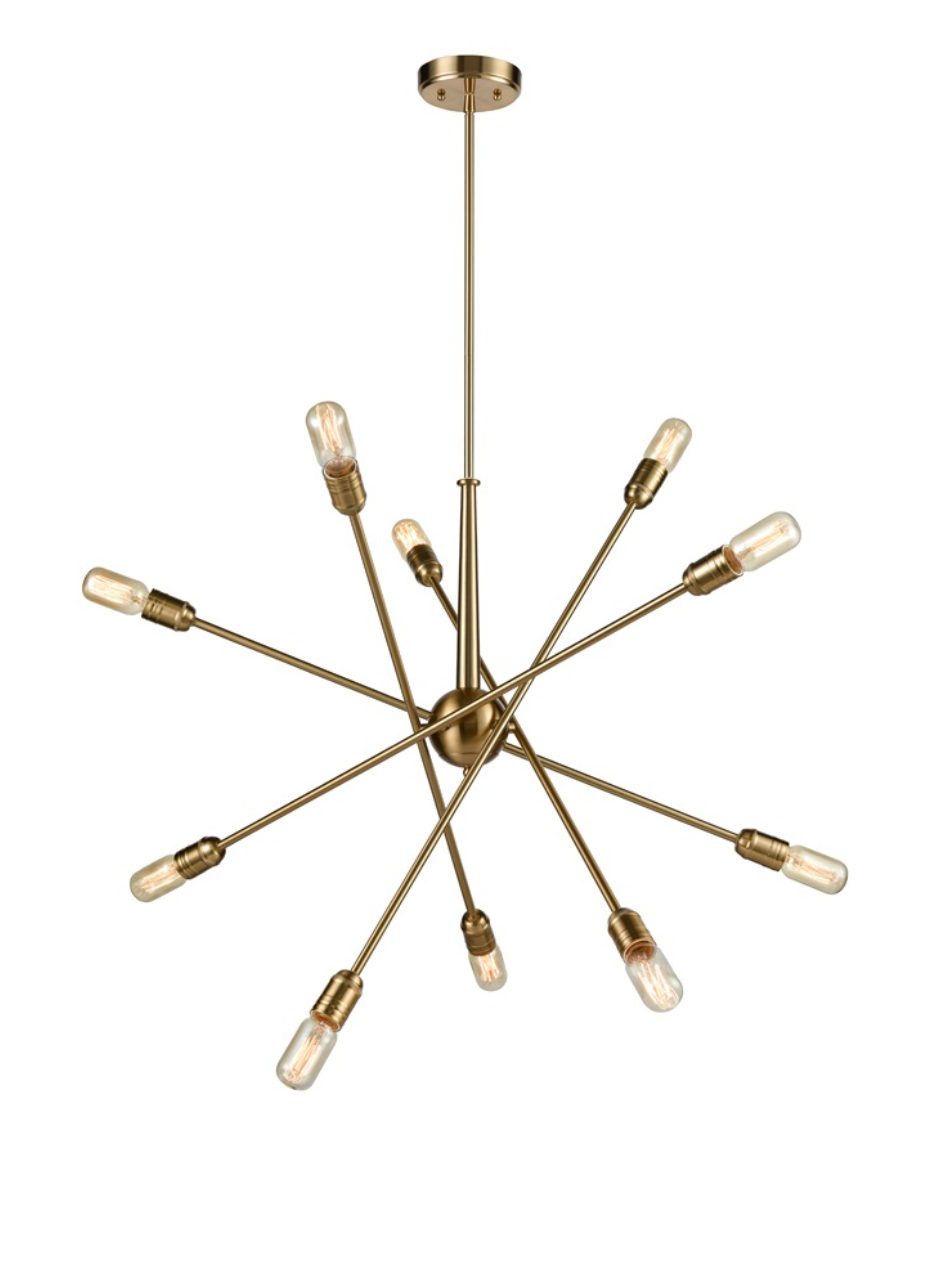 Centrix 10 light pendant