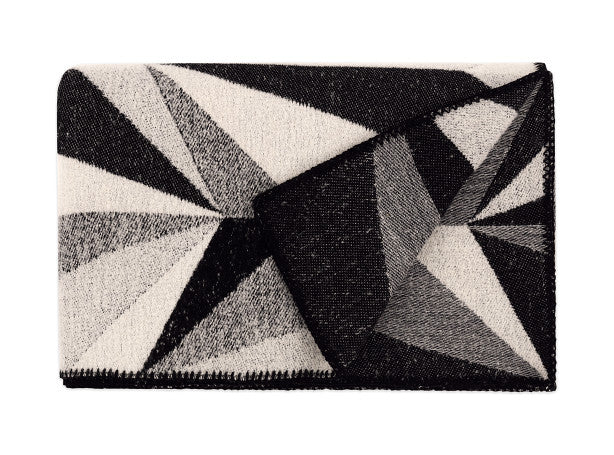 Origami Rockets Throw Monchrome Kirkby Design