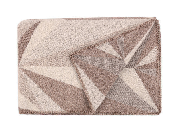 Origami Rockets Throw Taupe Kirkby Design