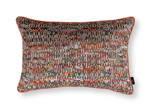 Tiano Cushion Jacquard Velvet Black Edition