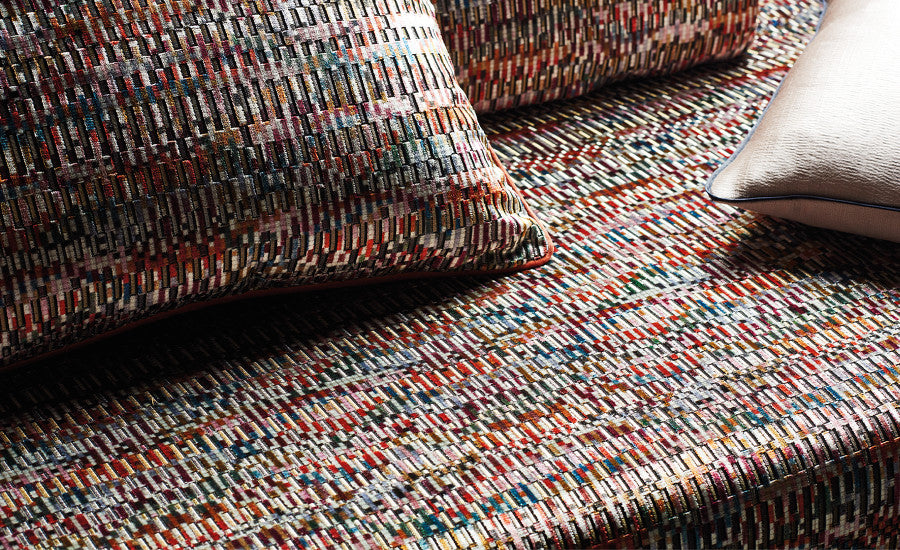 Tiano Cushion Jacquard Velvet Black Edition