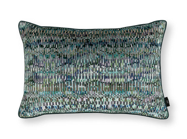Tiano Cushion Jacquard Velvet Black Edition