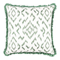 Folly 55cm Geometric Embroidered Cotton Cushion Eden Villa Nova