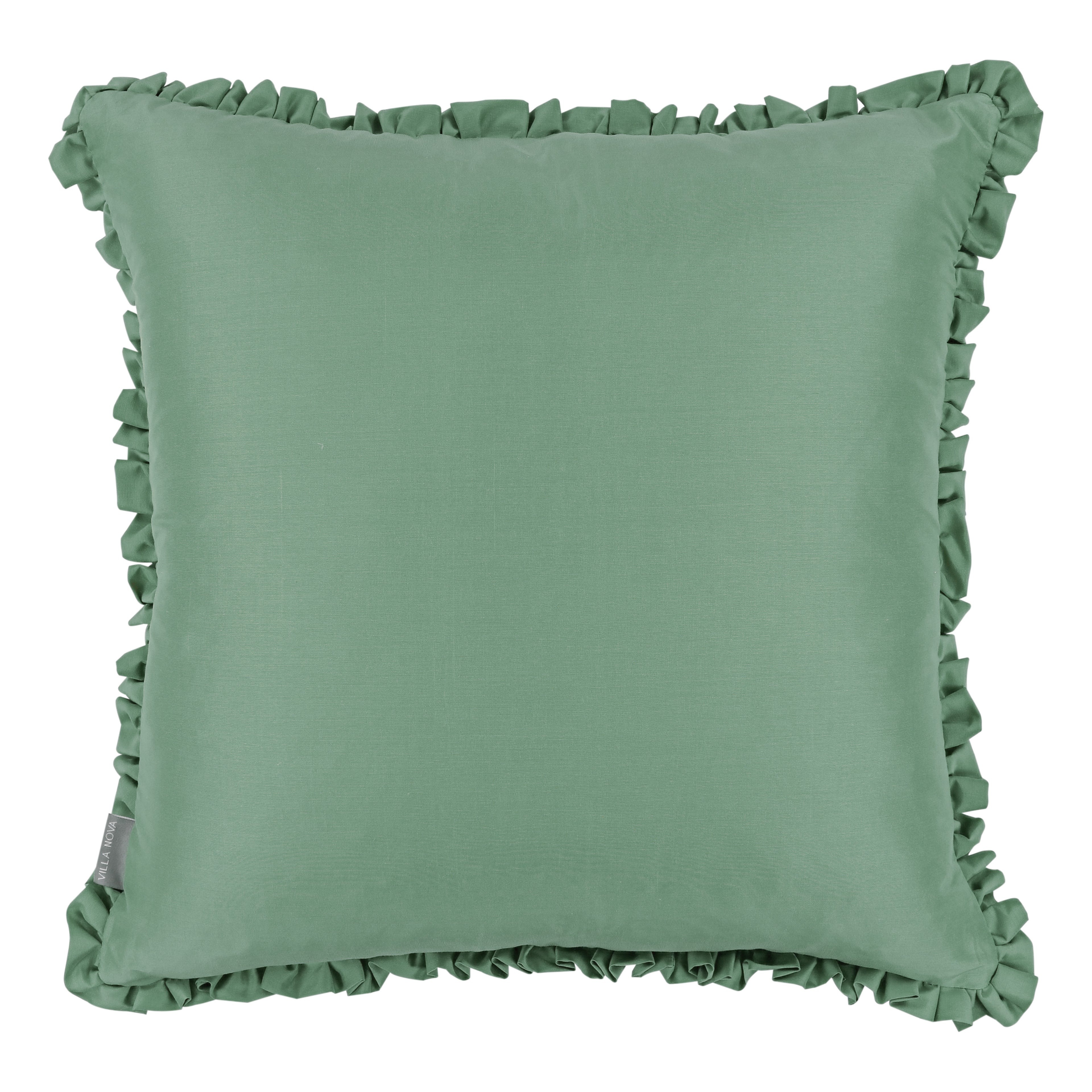 Folly 55cm Geometric Embroidered Cotton Cushion Eden Villa Nova