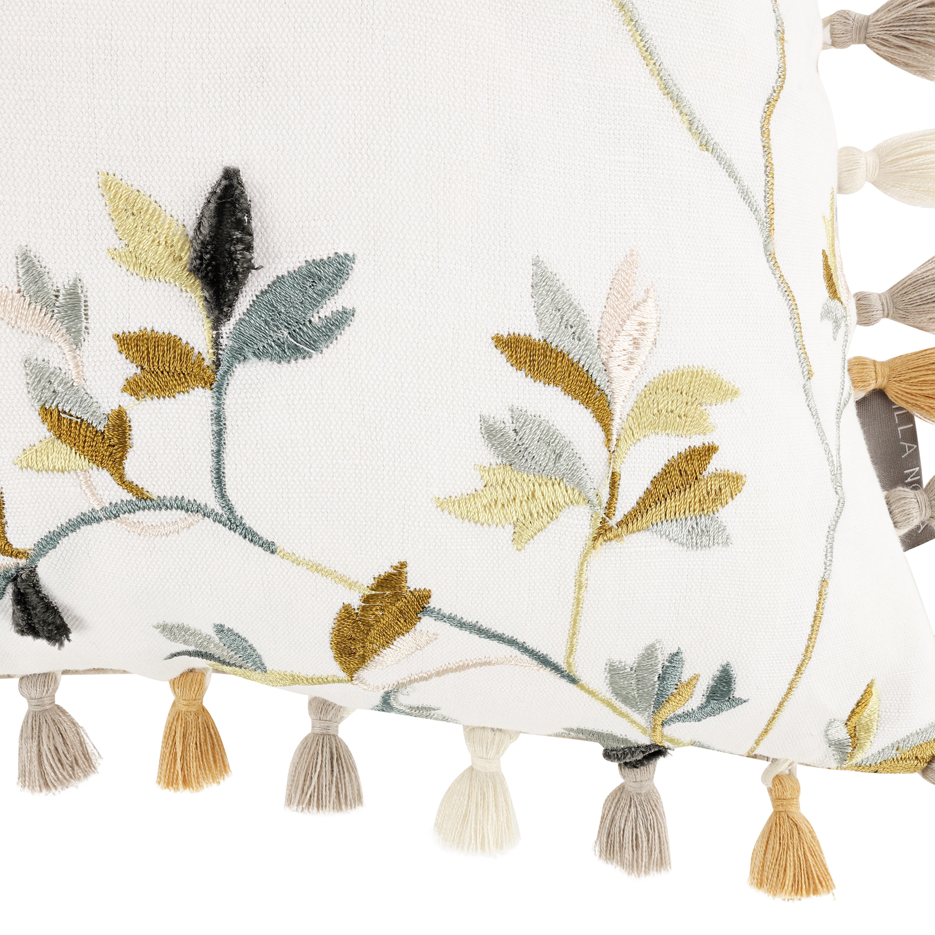 Aurea 40cm Velvet Botanical Cushion Meadow Villa Nova