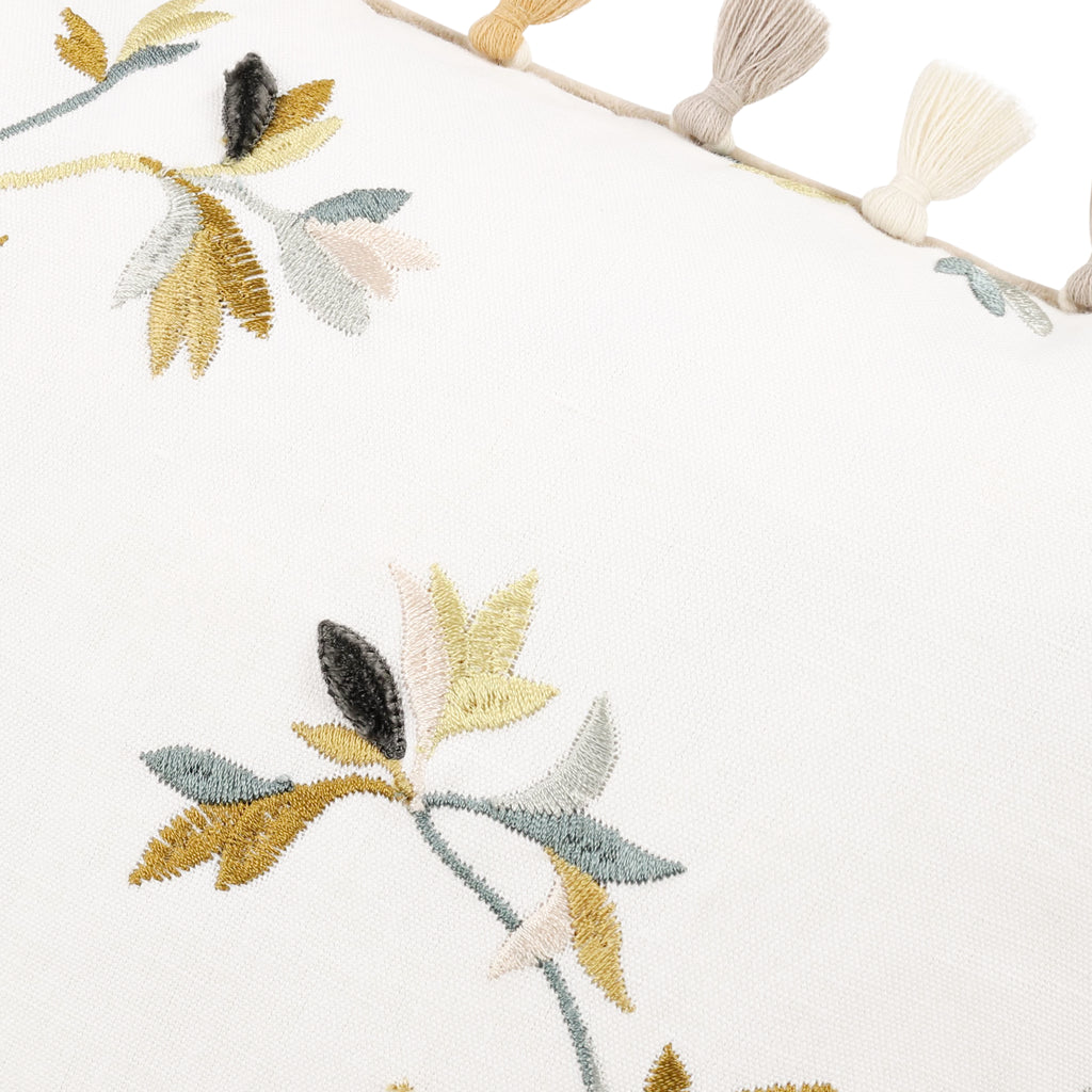 Aurea 40cm Velvet Botanical Cushion Meadow Villa Nova