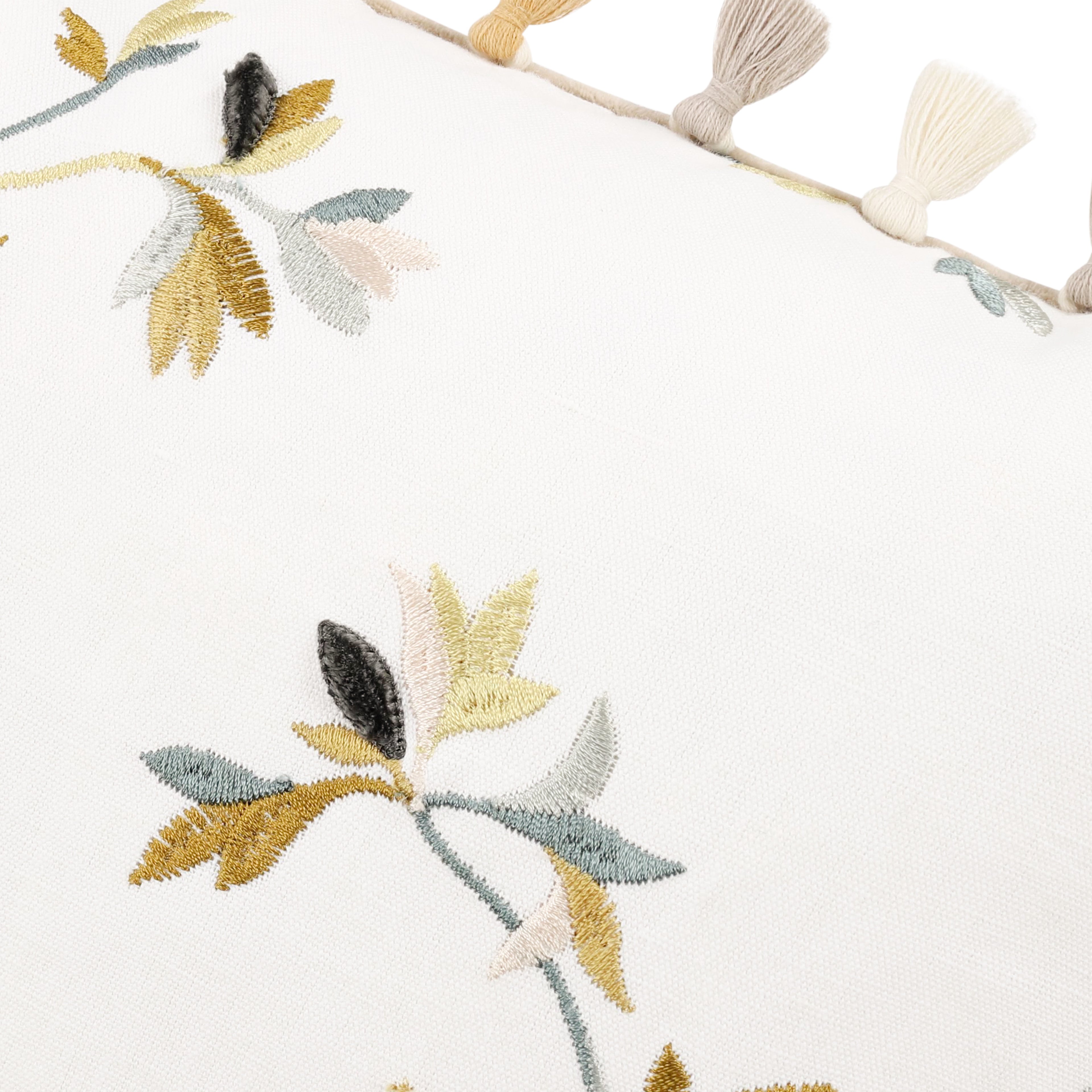 Aurea 40cm Velvet Botanical Cushion Meadow Villa Nova