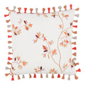 Aurea 40cm Velvet Botanical Cushion Saffron Villa Nova