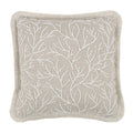 Cerelia 40cm Embroidered Botanical Cushion Birch Villa Nova