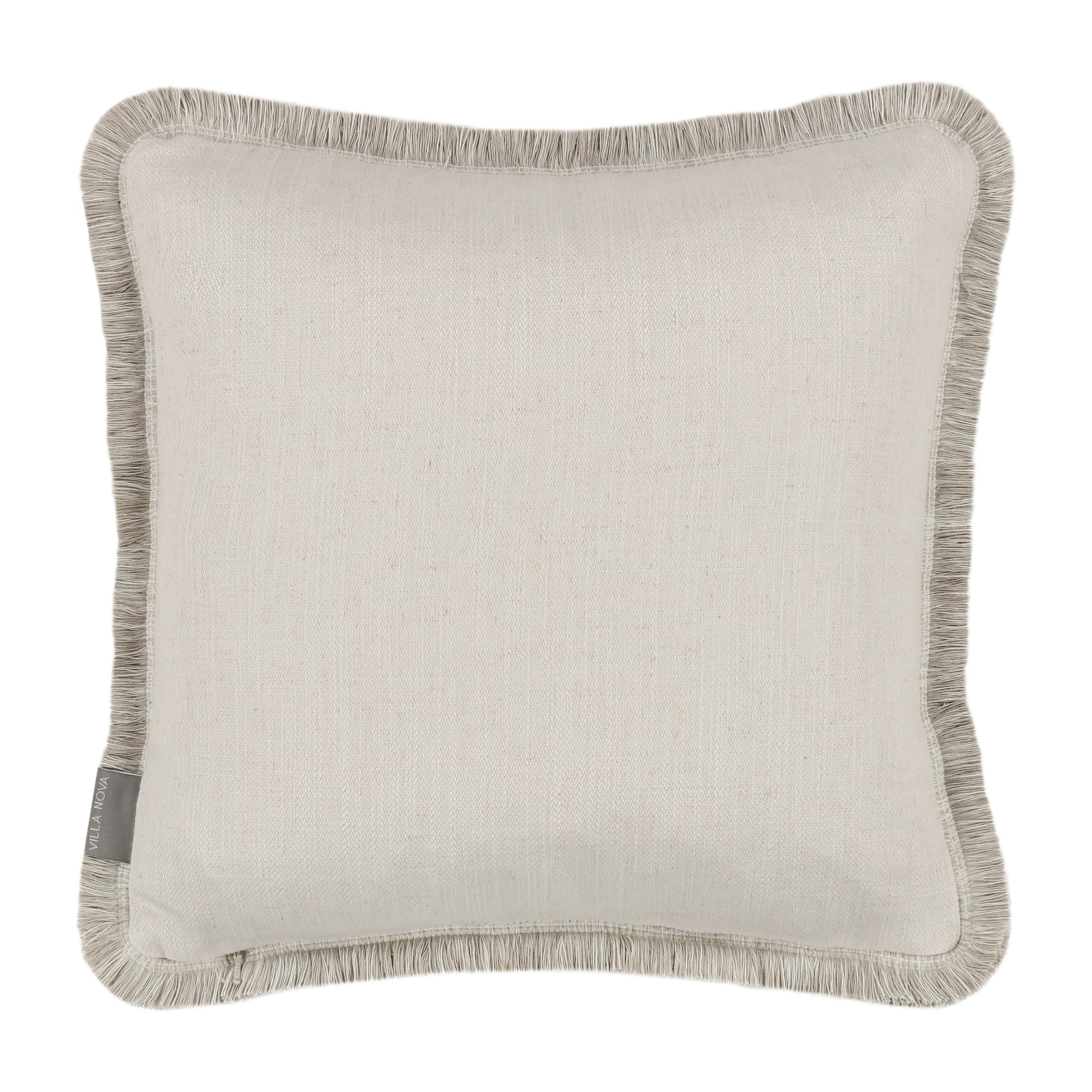 Cerelia 40cm Embroidered Botanical Cushion Birch Villa Nova