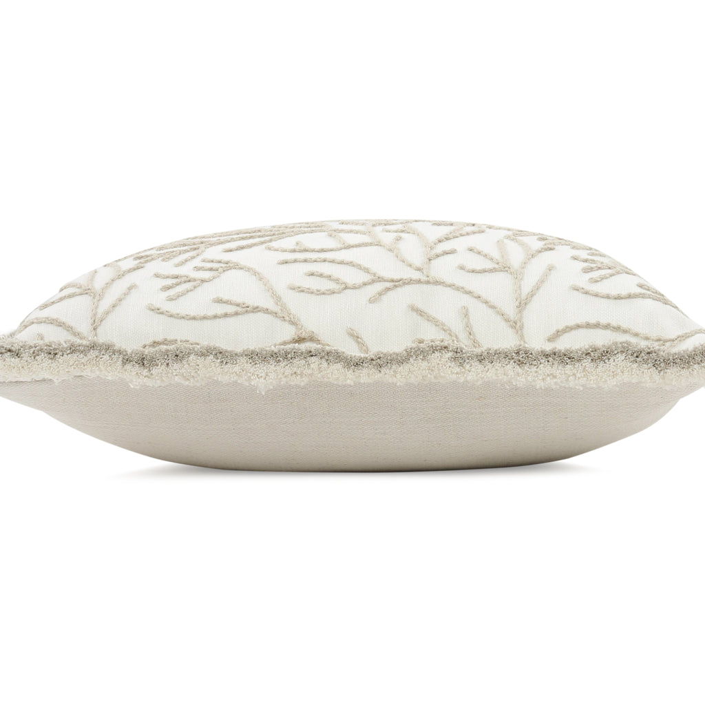 Cerelia 40cm Embroidered Botanical Cushion Calico Villa Nova