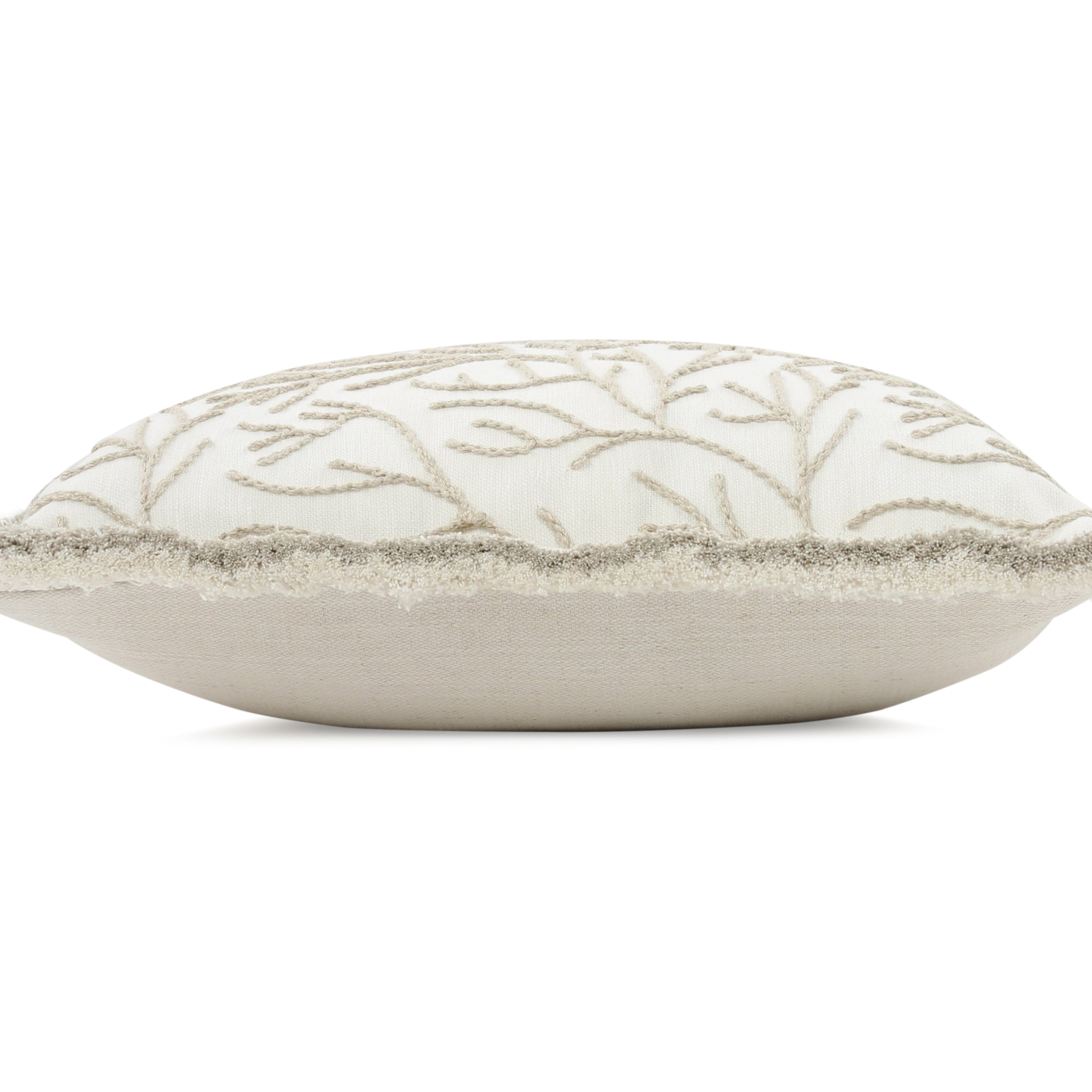 Cerelia 40cm Embroidered Botanical Cushion Calico Villa Nova