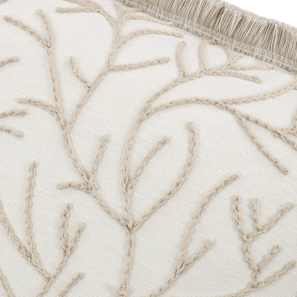 Cerelia 40cm Embroidered Botanical Cushion Calico Villa Nova