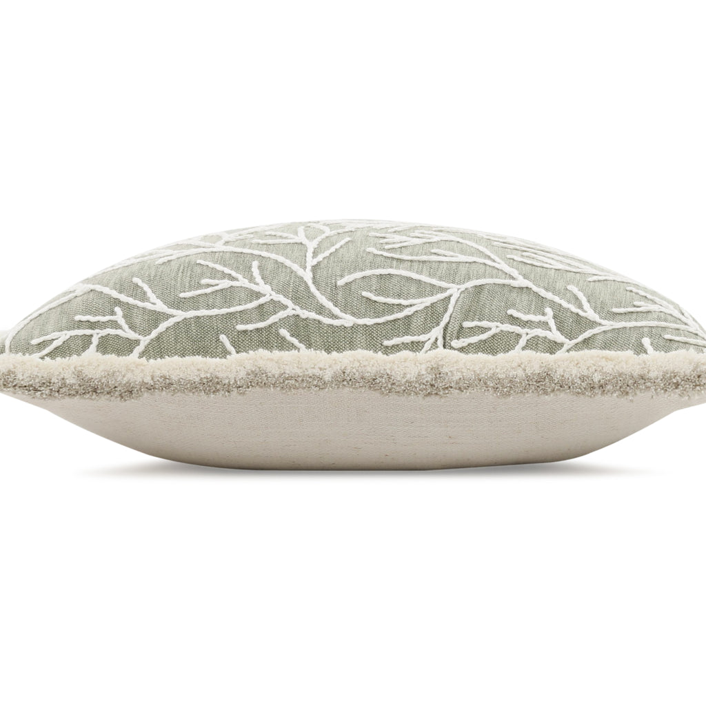Cerelia 40cm Embroidered Botanical Cushion Meadow Villa Nova
