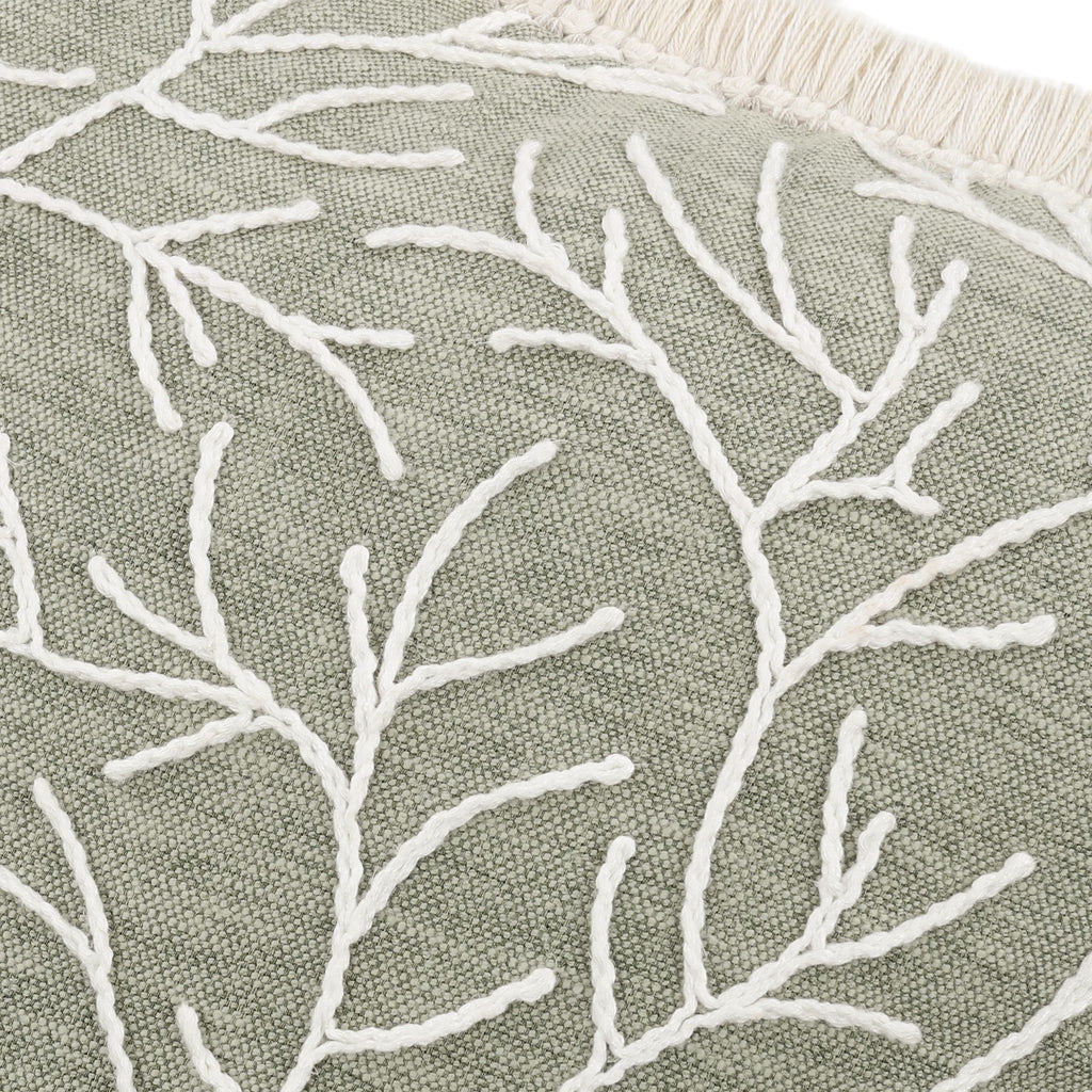 Cerelia 40cm Embroidered Botanical Cushion Meadow Villa Nova