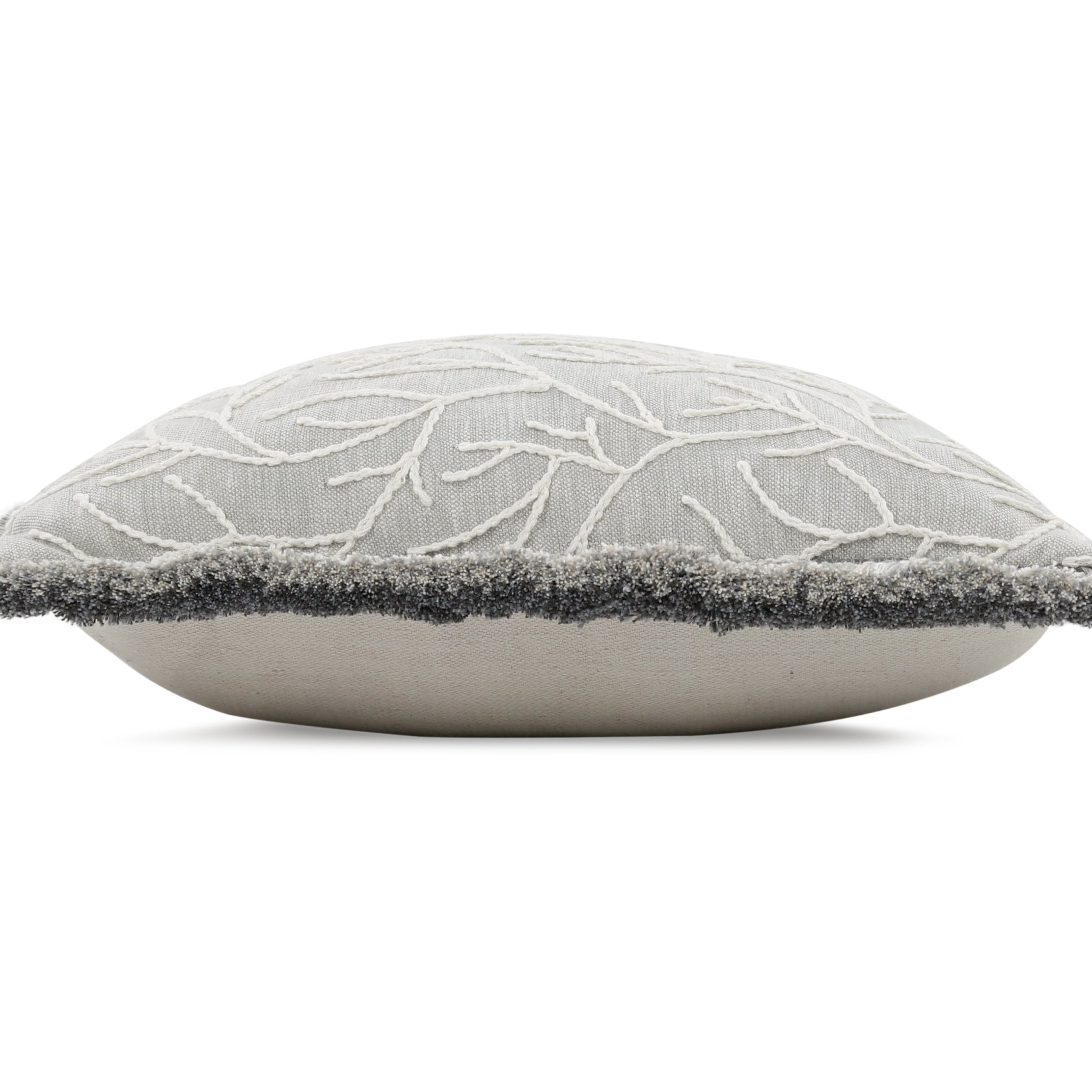 Cerelia 40cm Embroidered Botanical Cushion Cirrus Villa Nova