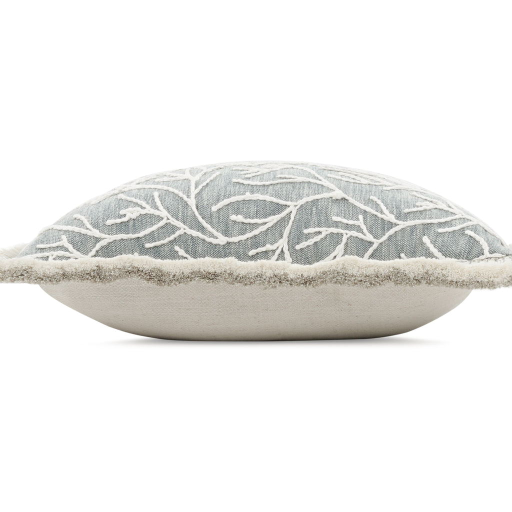 Cerelia 40cm Embroidered Botanical Cushion Baltic Villa Nova